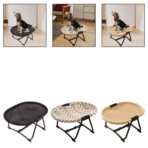 Elevated dog bed portable iron - elevated,