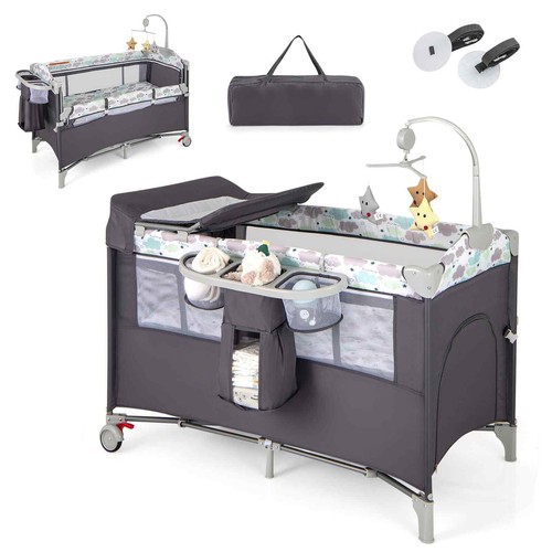Travel cot folding baby - 1,