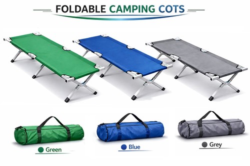 Portable folding camping bed - portable,